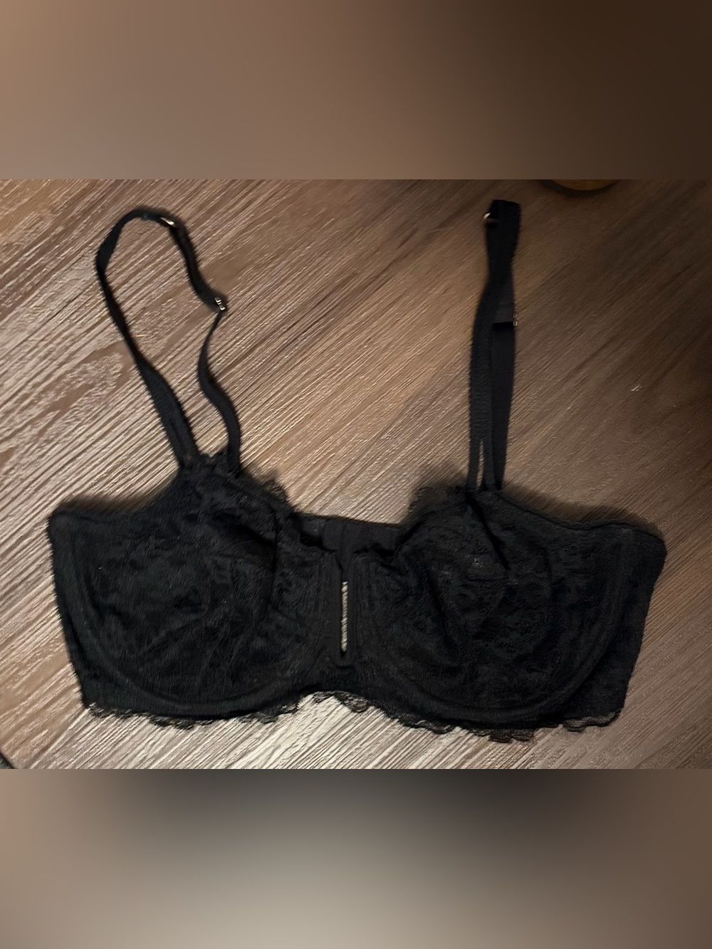 Auden Black Lace Underwire Bra 36D